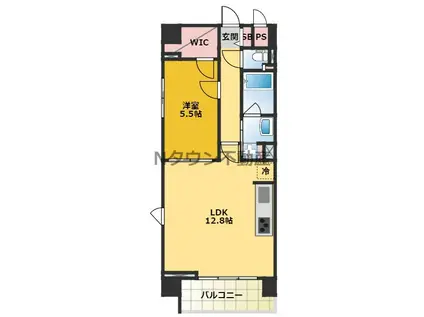 カーサ ミツクラ(1LDK/2階)の間取り写真