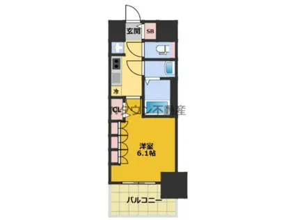 プレサンス上前津ディアシス(1K/2階)の間取り写真