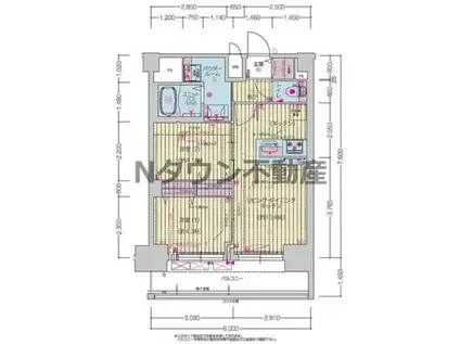 プレサンス上前津ディアシス(2LDK/10階)の間取り写真