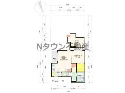 FAUSTA(1DK/2階)の間取り写真