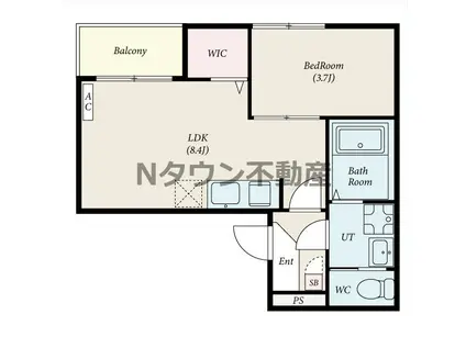 REVIVE黄金(1LDK/2階)の間取り写真