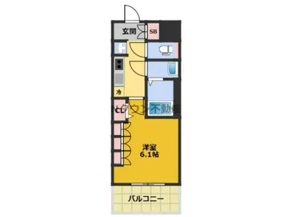 プレサンス上前津ディアシス(1K/6階)の間取り写真