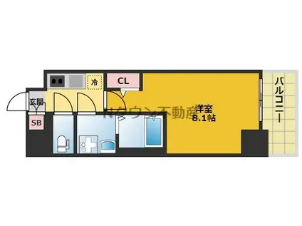 エスリード新栄マルス(1K/10階)の間取り写真