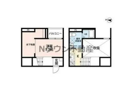 PARTAGE SUZU(ワンルーム/2階)の間取り写真