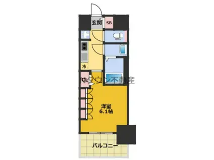 プレサンス上前津ディアシス(1K/7階)の間取り写真