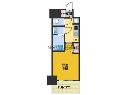 メイクスアート新栄Ⅲ(1K/7階)の間取り写真