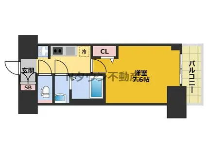 SHOKEN RESIDENCE名古屋(1K/9階)の間取り写真
