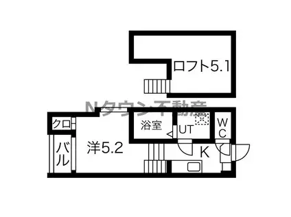 ファーストメゾン車道(1K/1階)の間取り写真