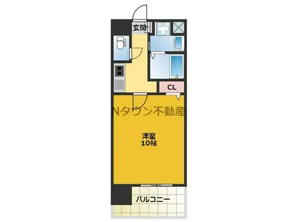 NEO JAPANESQUE出来町(1K/2階)の間取り写真