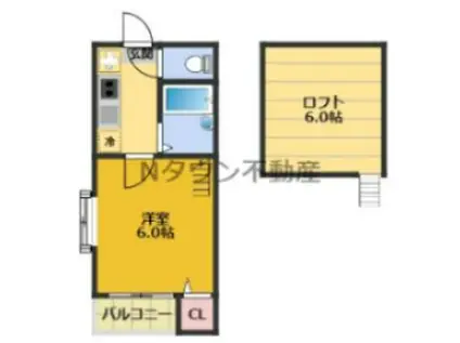 メゾンドトリアノン(1K/2階)の間取り写真