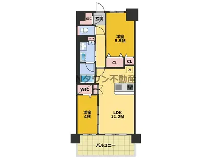 プレサンス ロジェ 千種(2LDK/6階)の間取り写真