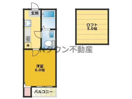 カーサ・ルチア千種A(1K/1階)の間取り写真