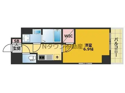 エスリード金山エクセア(1K/5階)の間取り写真