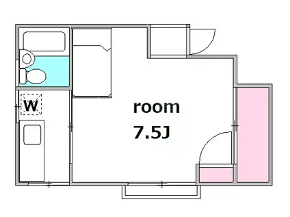 東急大井町線 尾山台駅 徒歩17分 2階建 築58年(1K/2階)の間取り写真