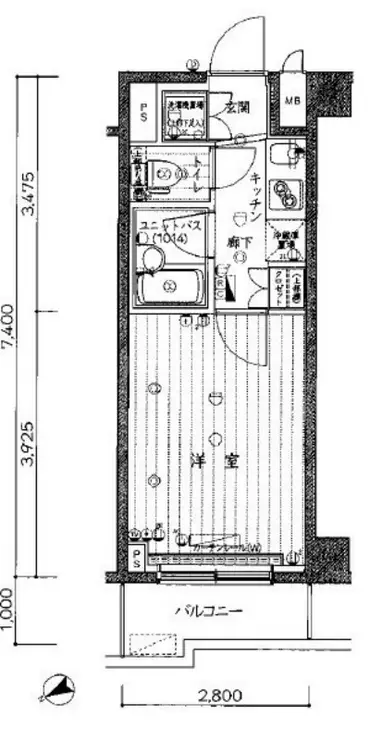 ルーブル品川南大井 3階階 間取り