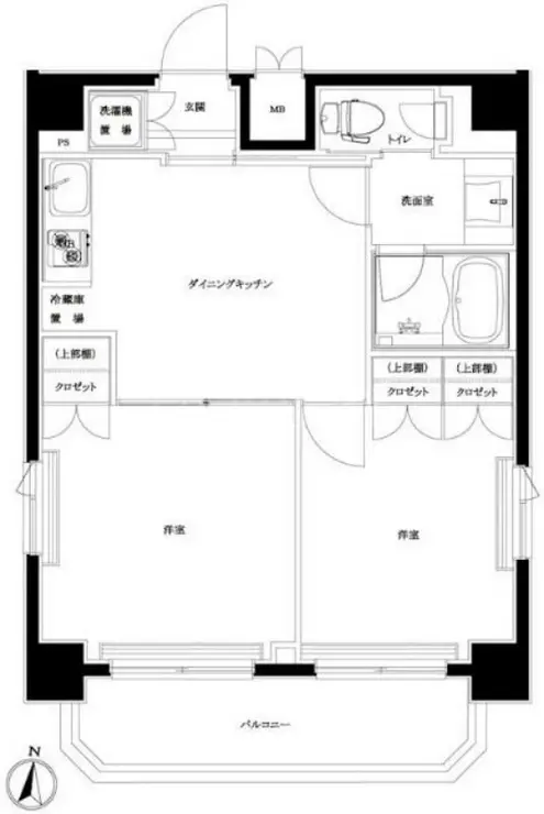 ルーブル大鳥居弐番館 7階階 間取り