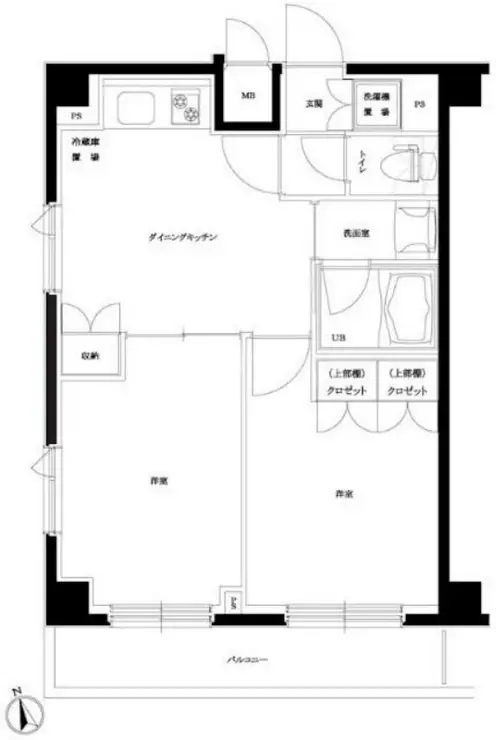 ルーブル仲六郷弐番館 3階階 間取り