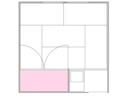 第2日出荘(ワンルーム/1階)の間取り写真