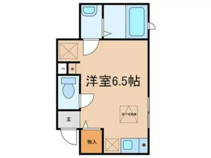 リヴュールHIRAKAWA(ワンルーム/1階)の間取り写真