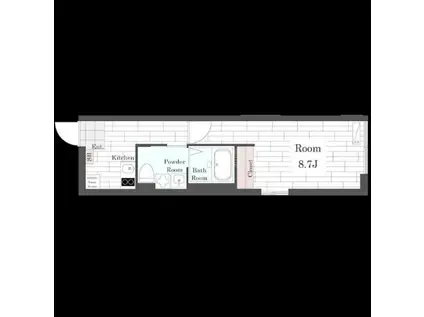 I SOLEA UNOKI(1K/1階)の間取り写真