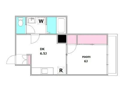 レジデンスヤマ西葛西(1DK/4階)の間取り写真