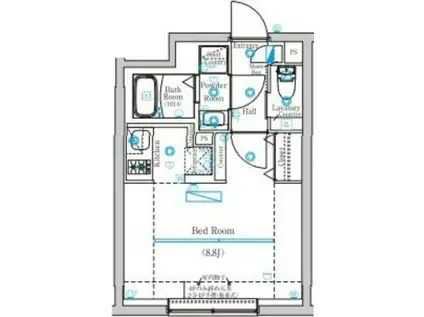 MIND KAMATA(ワンルーム/3階)の間取り写真