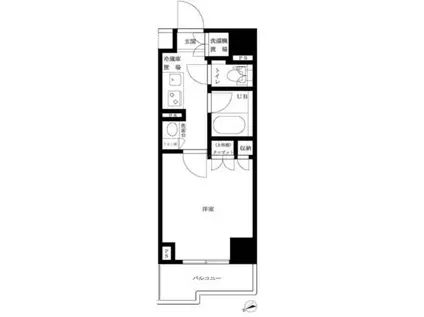 ルーブル仲六郷壱番館(1K/5階)の間取り写真