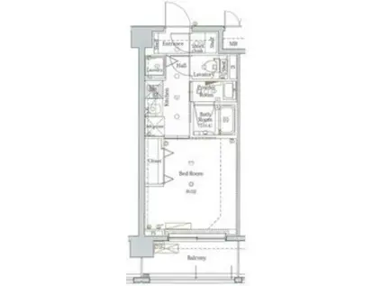 ブレシア多摩川レジデンス(1K/3階)の間取り写真