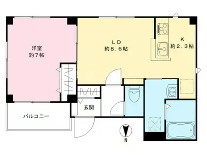 エミネンス(1LDK/3階)の間取り写真