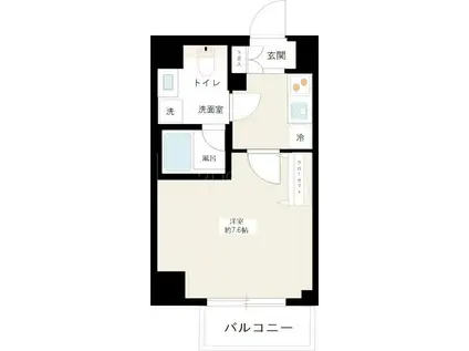 REALIZE蒲田Ⅲ(1K/2階)の間取り写真