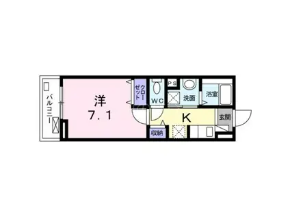 CHOUETTE(1K/3階)の間取り写真