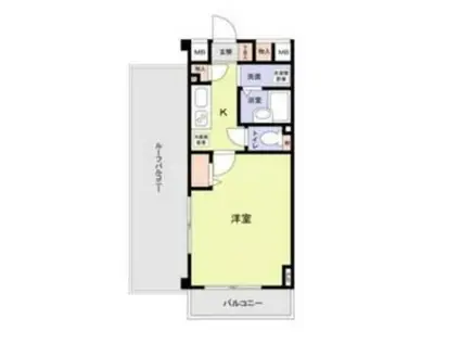 プレステージ桜坂(1K/4階)の間取り写真