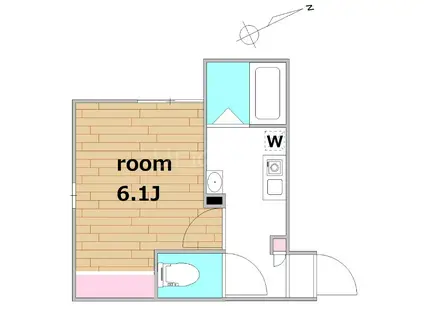 GRAN SEGRETO Ⅰ(1K/2階)の間取り写真