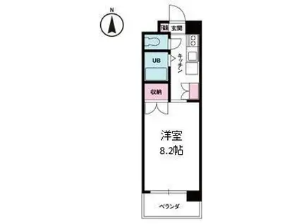 ジョイフル第2朝生田(1K/7階)の間取り写真