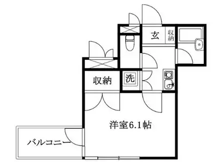 サンライズ豊坂(1K/2階)の間取り写真