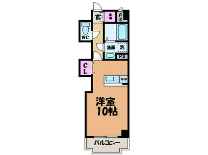 メゾン・ラ・セーヌ(ワンルーム/3階)の間取り写真