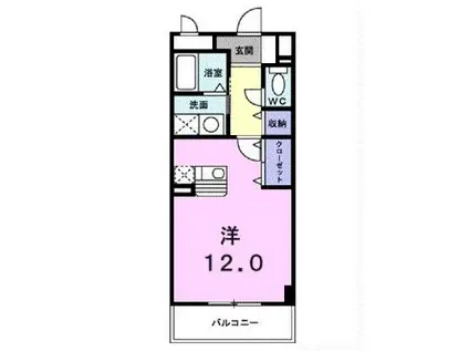 アルカンシエルオーブ(ワンルーム/7階)の間取り写真