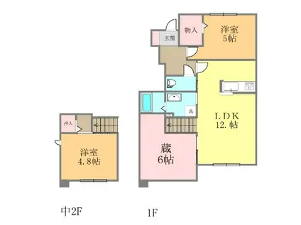 BELLE LEAD FIGUES(2LDK/1階)の間取り写真