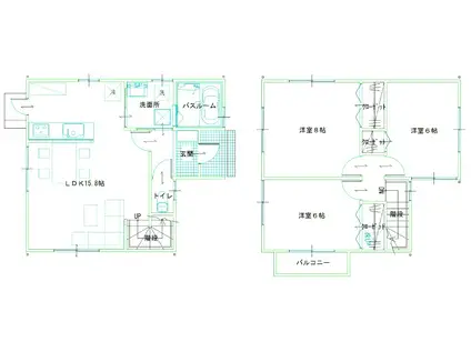 伊予鉄道横河原線 北久米駅 徒歩51分 2階建 築11年(3LDK)の間取り写真