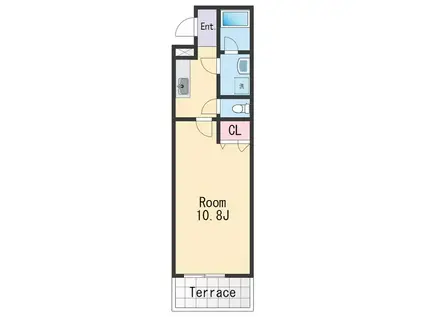 パイナップル荘(1K/1階)の間取り写真