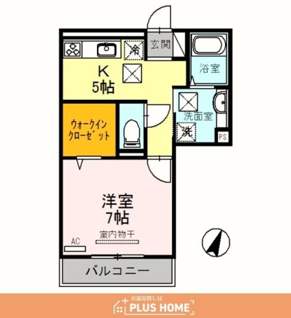 リーフ クレール(1K/1階)の間取り写真