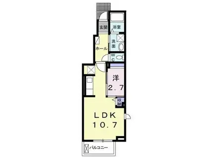 メゾン C.T(1LDK/1階)の間取り写真