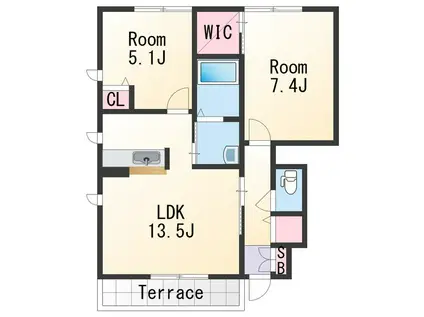 MASTCOURT秋葉(3LDK/2階)の間取り写真