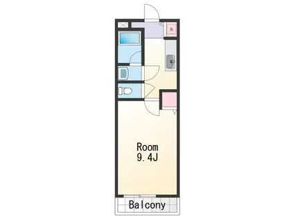 フジパレス水道路(1K/2階)の間取り写真