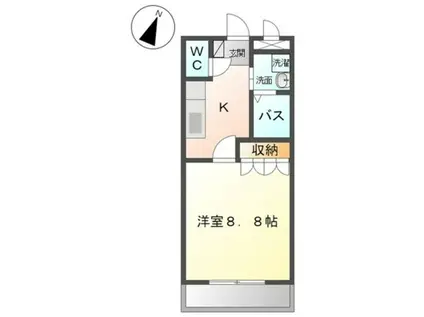 アンジェラ(1K/2階)の間取り写真