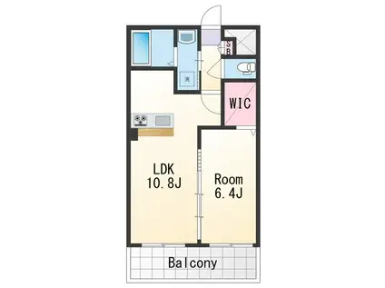 カサ・エイト(1LDK/1階)の間取り写真