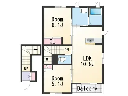 シャーメゾン I(2LDK/2階)の間取り写真