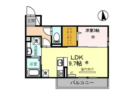 ノヴァ・グランデ(1LDK/1階)の間取り写真