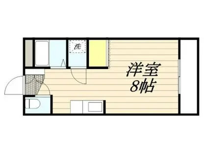 ハナノマンション(1K/3階)の間取り写真