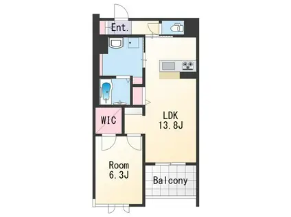 BEREO NANKAIWAKAYAMACITY(1LDK/3階)の間取り写真